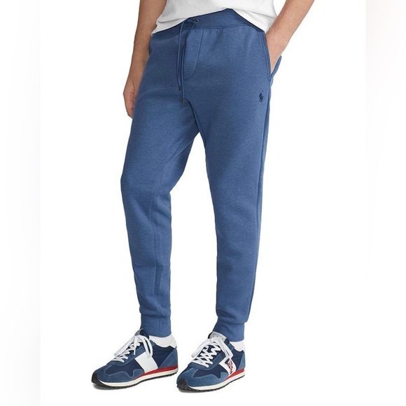 Polo Ralph Lauren Double-Knit Blue Jogger Pants size Large - Picture 1 of 6
